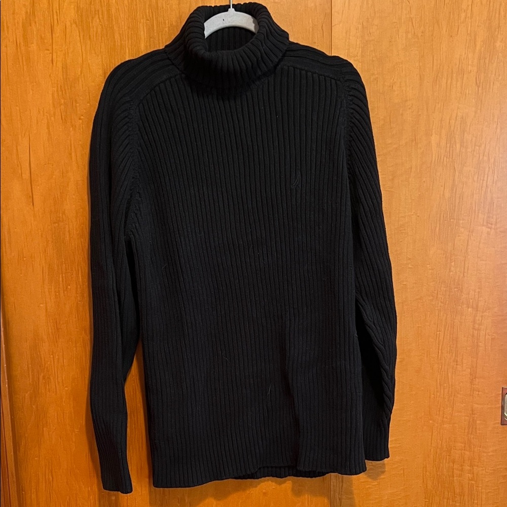 Nautica Men's Black Turtleneck Sweater
